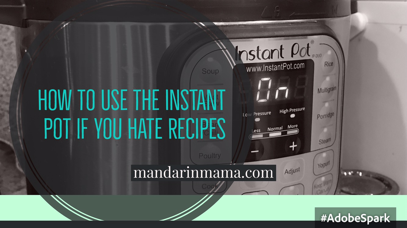 How to Use the Instant Pot if You Hate Recipes