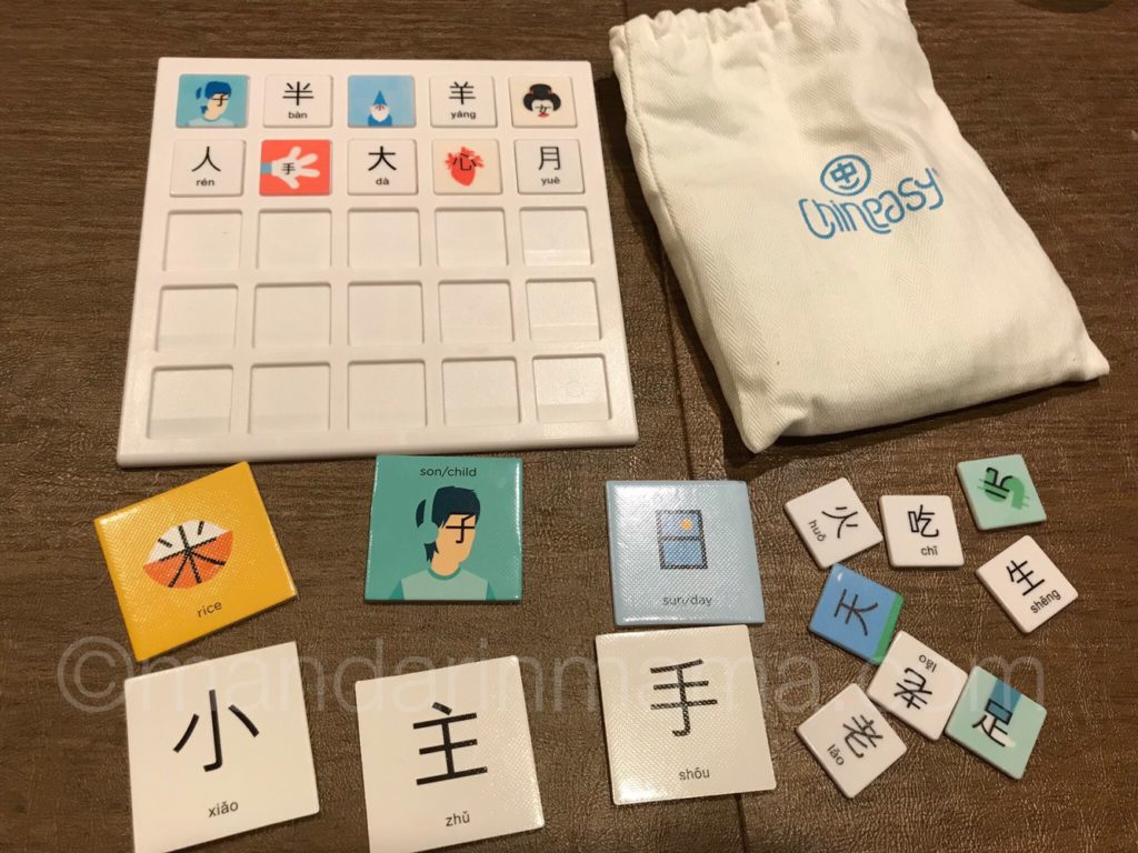 Chineasy tiles game in play