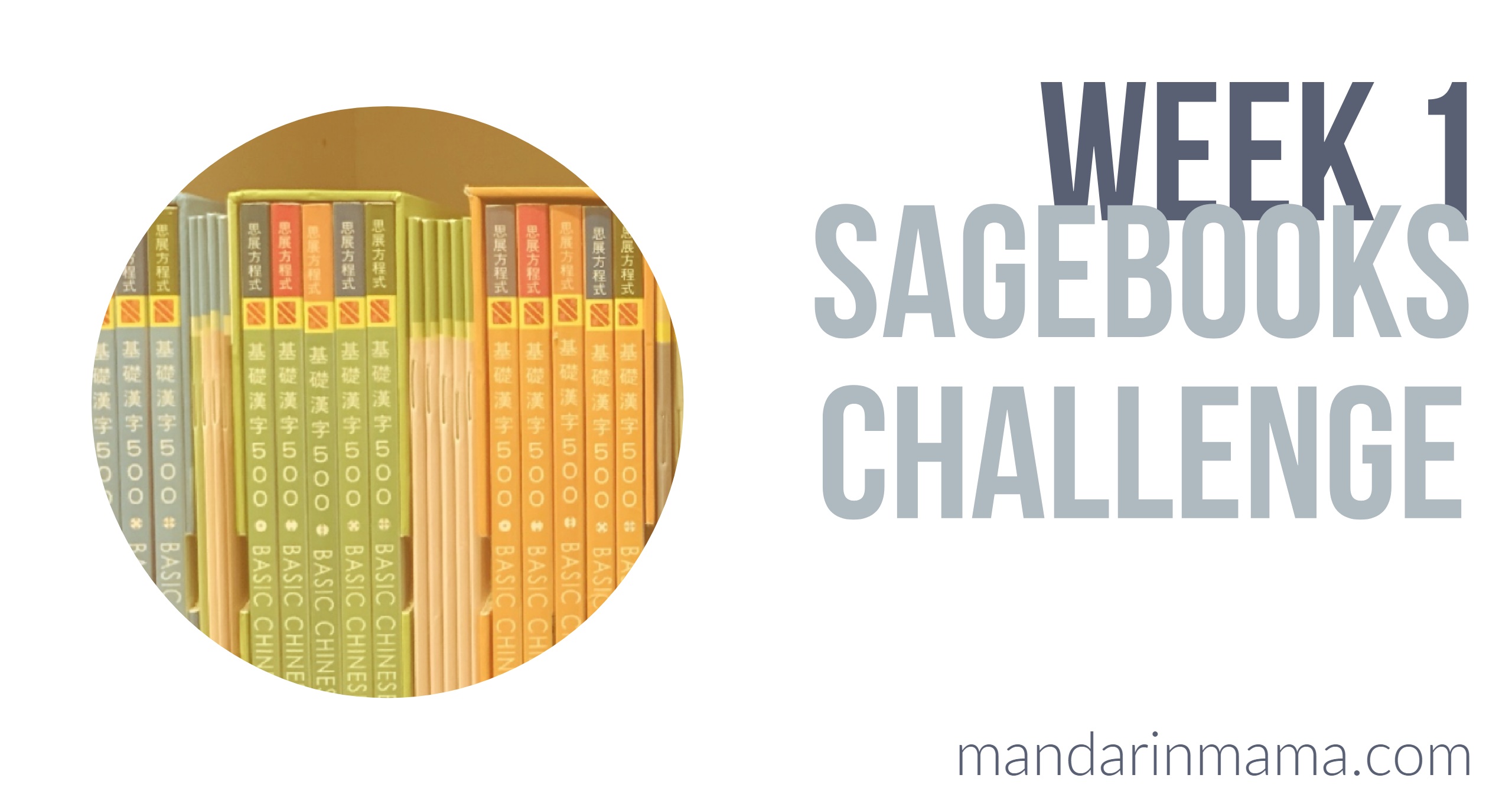 Sagebooks Challenge: Week 1