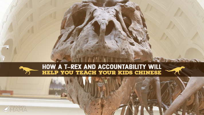 How a T-Rex and Accountability Will Help You Teach Your Kids Chinese