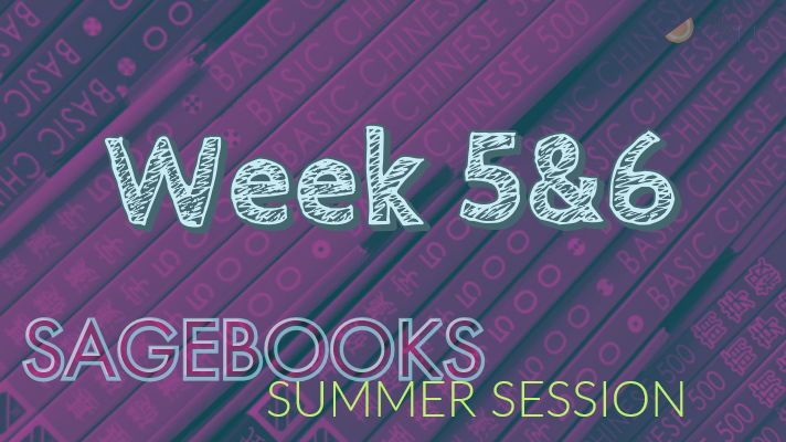 Sagebooks Summer Session Update: Week 5&6